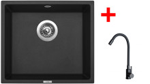 Sinks FRAME 457 Pureblack + ELASTA černá matná 